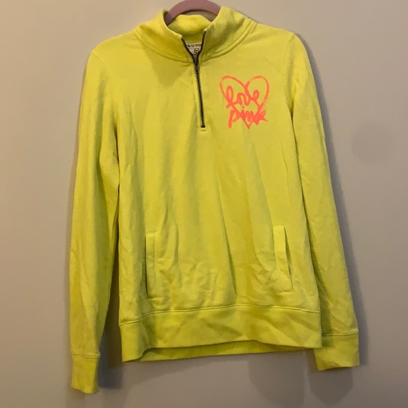 ⭐️ PINK quarter zip sweater, size S ⭐️ - Picture 1 of 3